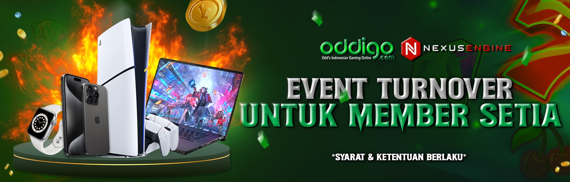 EVENT TURNOVER ODDIGO BERHADIAH GADGET LANGSUNG CAIR