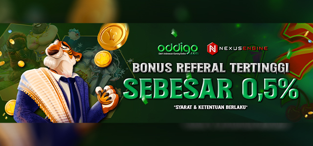 BONUS REFFERAL TERTINGGI 0,5 %