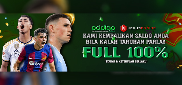 Kami kembalikan 100% kredit Anda bila kalah taruhan parlay!