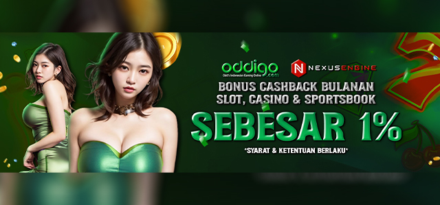 Bonus Cashback Bulanan Slot, Casino & Sportsbook Hingga 1%