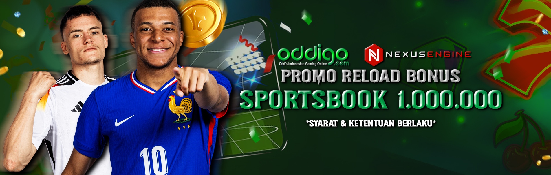 BONUS RELOAD SPORTSBOOK Rp1.000.000
