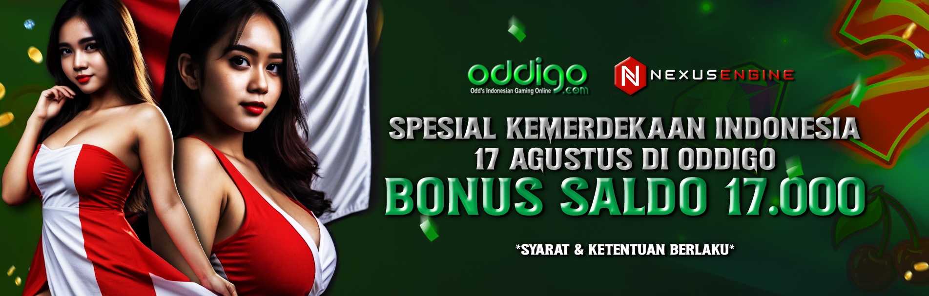Bonus Saldo 17K Spesial 17 Agustusan di Oddigo