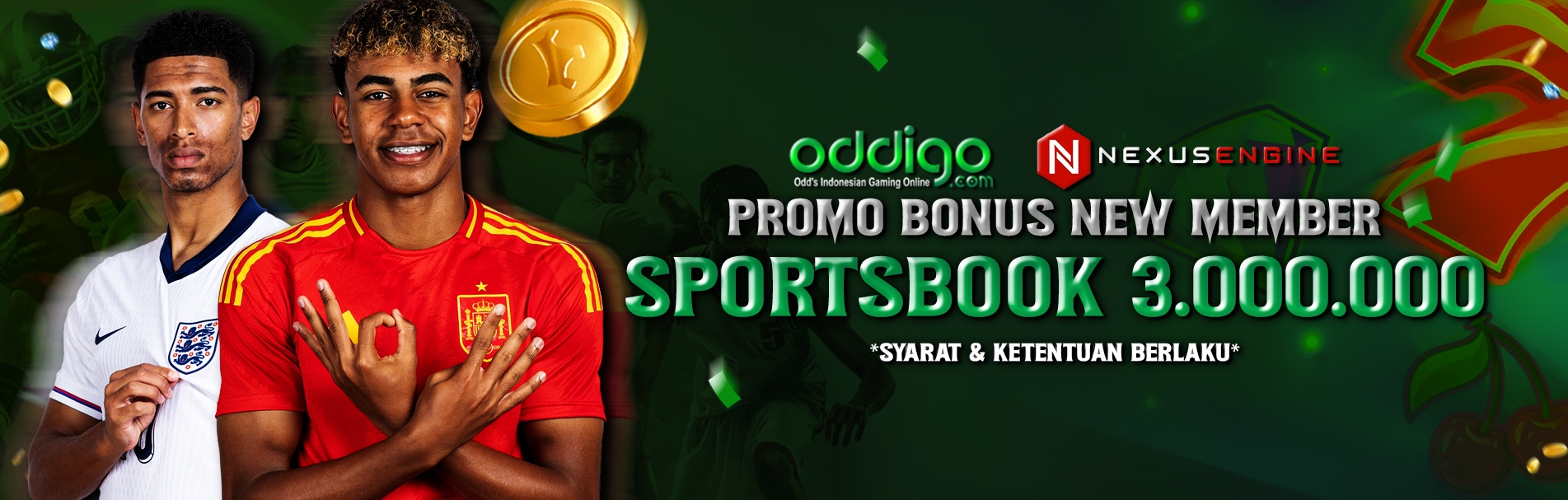 BONUS NEW MEMBER SPORTSBOOK Rp3.000.000