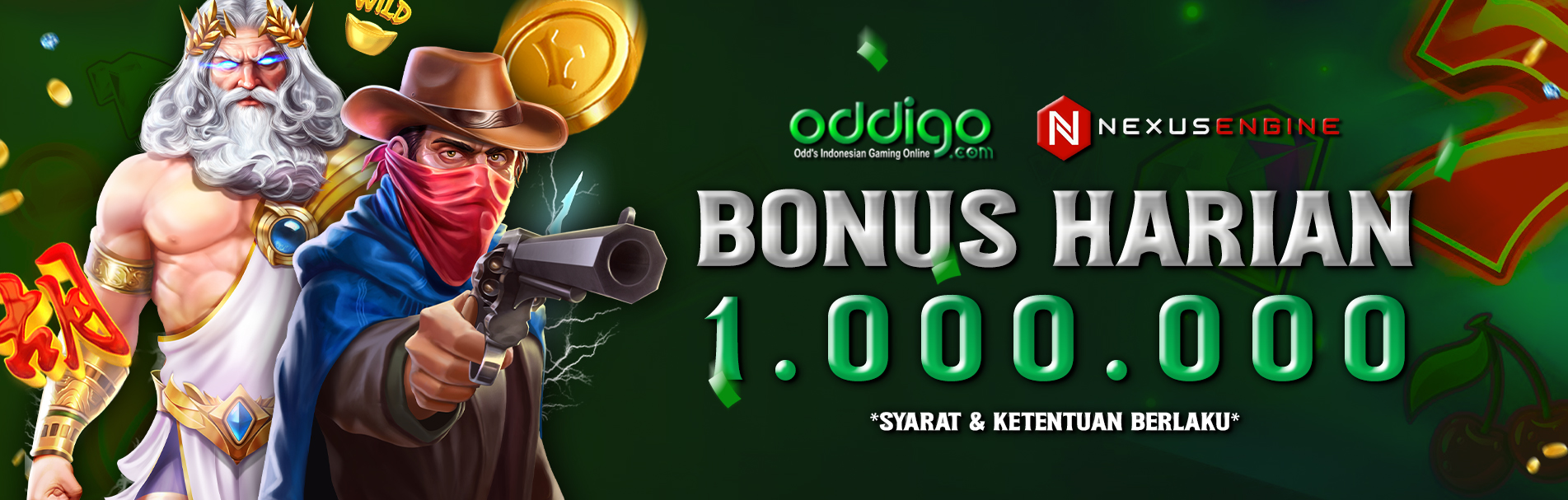 BONUS HARIAN 1.000.000 ODDIGO
