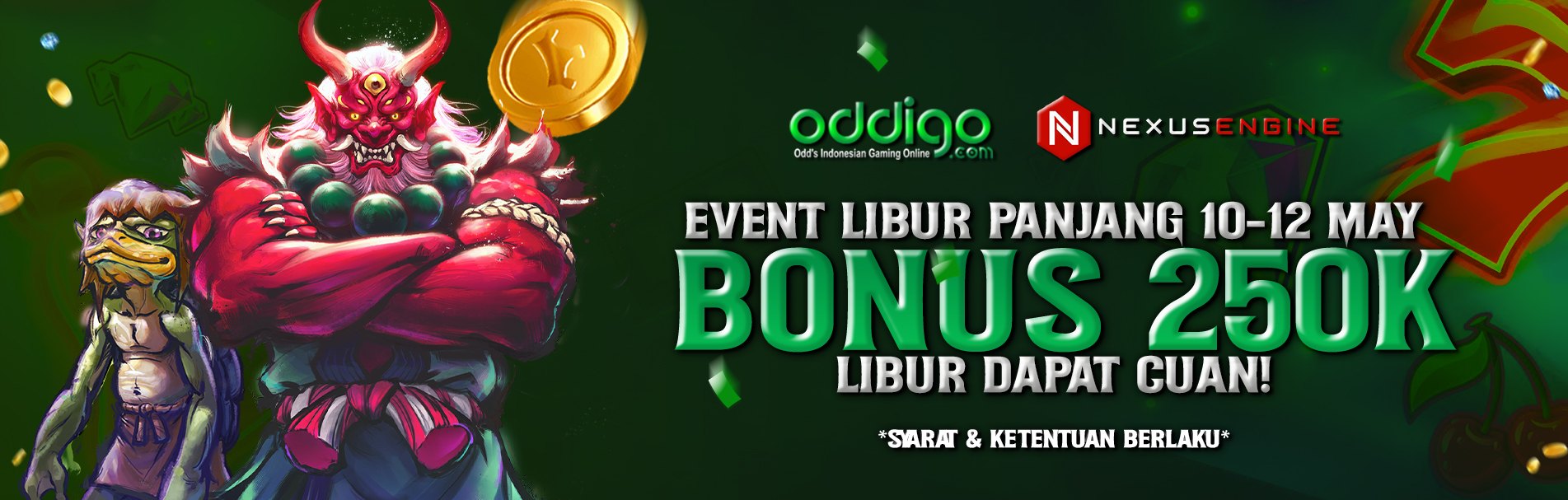 EVENT LIBUR PANJANG ODDIGO KASIH BONUS RP 250.000