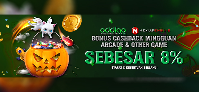 Bonus Cashback Mingguan 8% Arcade & Other Game